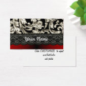 Black & red floral damask pattern (Desk)