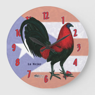 Black Red Gallo Clock