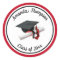 Black Red Graduation Cap and Tassel