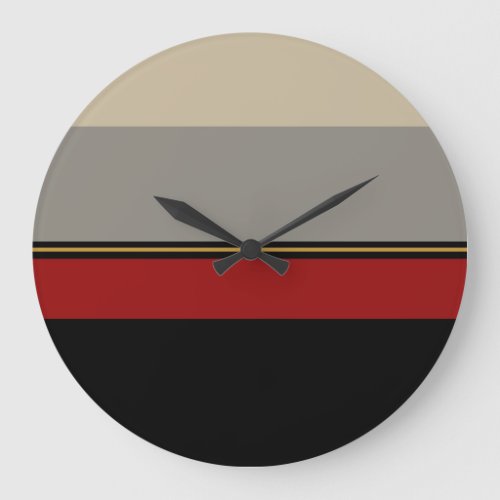 Black red gray and so clock