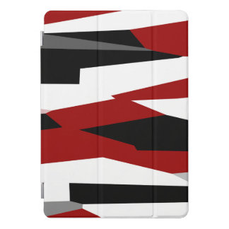 Black red gray and white iPad pro cover