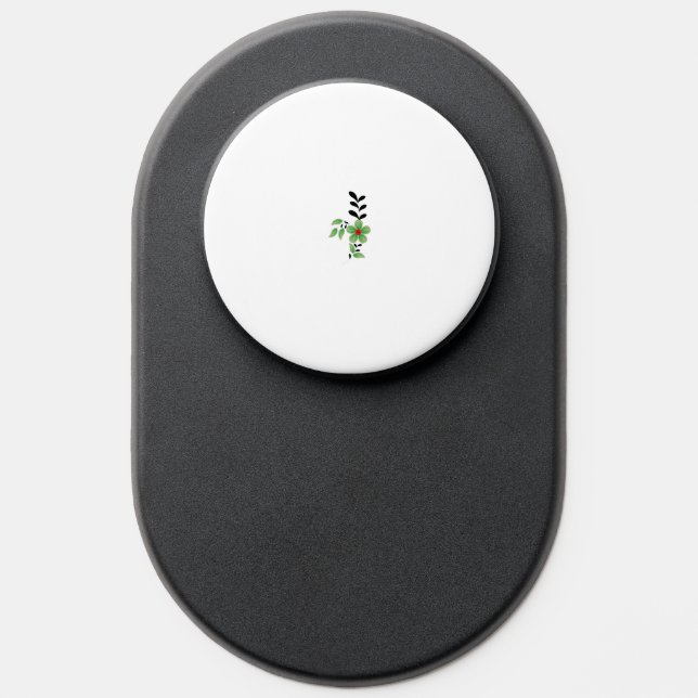black, red, green clip art design PopSocket (Popsocket)