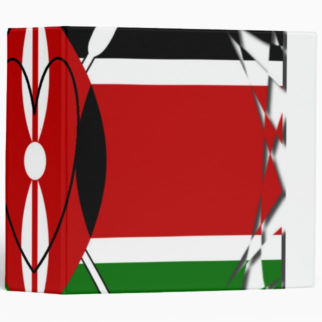 Black Red Green Custom Avery Signature 2" Binder (Front/Spine)