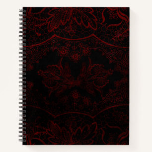Black & Red Lace Gothic Notebook