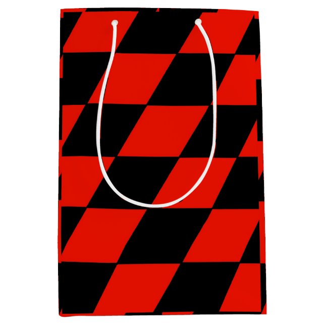 Black & Red Medium Gift Bag (Front)