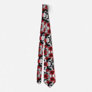 Black & Red Neck Tie