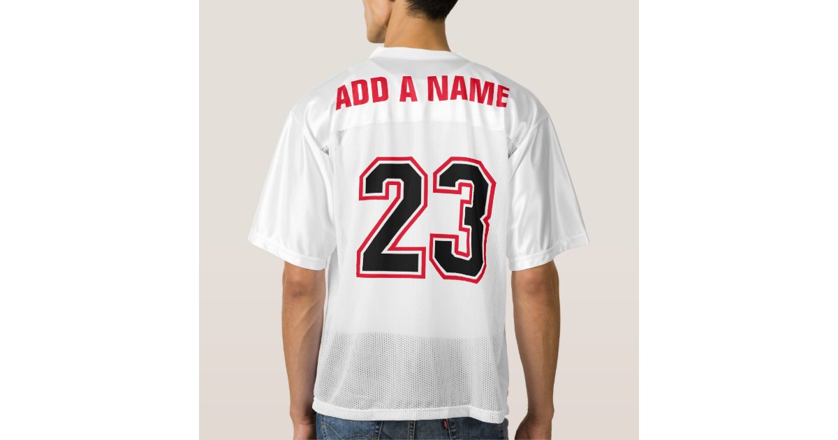 Funny chicken & basketball quote design men's football jersey | Zazzle