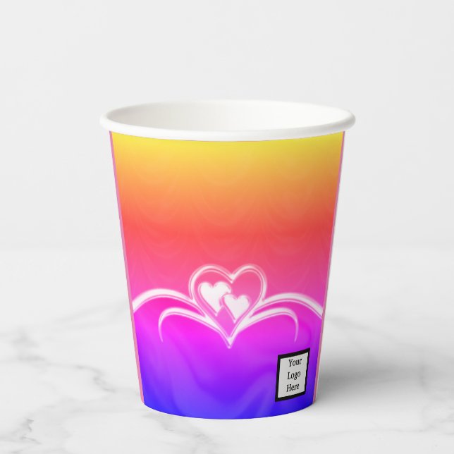 Black & Red Paper Cups (Back)