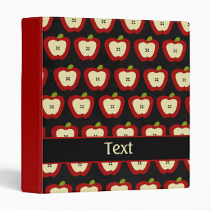 Black Red Personalized Teacher School Binder