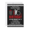 Black Red Polkadots Sweet 16 Birthday
