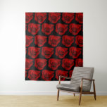 Black Red Roses Photo Textured Wedding Backdrop at Zazzle