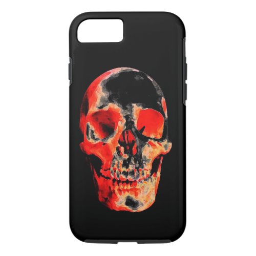 Black Red Skull Heavy Metal Rock Fantasy Art iPhone 87 Case