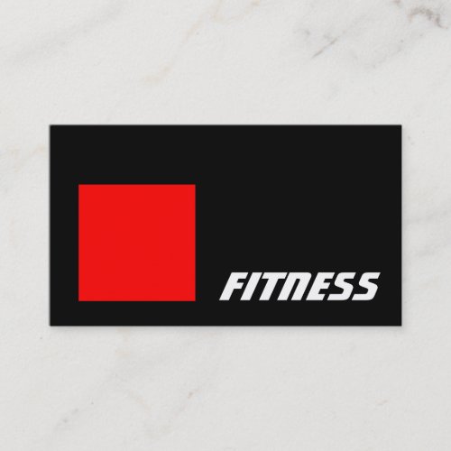 Black Red Stripe Fitness Sport Business Card