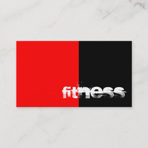 Black Red Stripes Fitness Sport Business Card