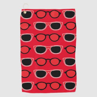 Black Red Sunglasses Pattern