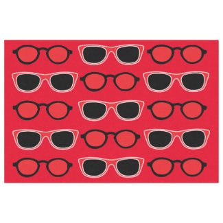Black Red Sunglasses Pattern