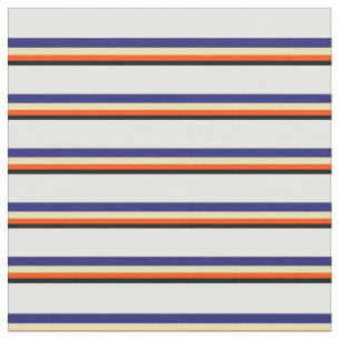 Black, Red, Tan, Midnight Blue, and White Colored Fabric