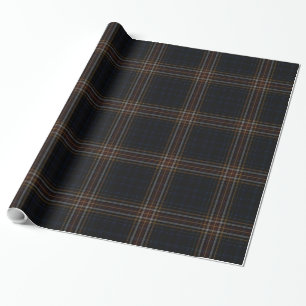 Black Red Tartan Plaid Wrapping Paper