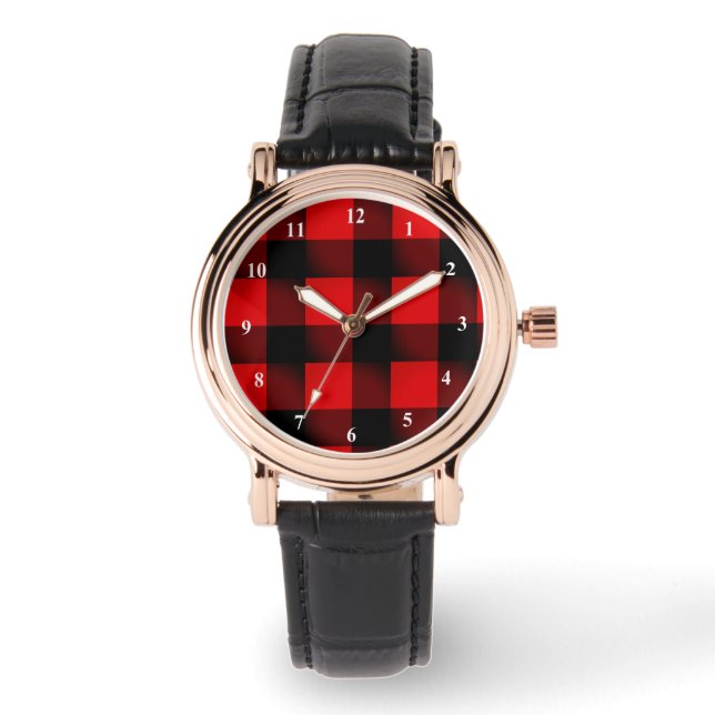 Black Red Watch Buffalo Plaid Check (Front)