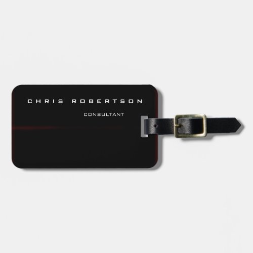 Black Red White Attractive Charming Luggage Tag