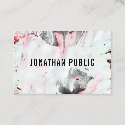 Black Red White Template Modern Professional Business Card