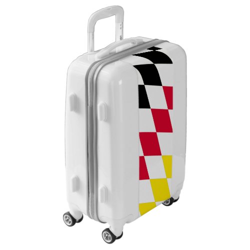 Black Red Yellow Blue Bavaria Diamond Flag Pattern Luggage