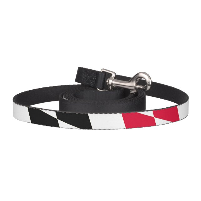 Black Red Yellow Blue Bavaria Diamond Flag Pattern Pet Leash (Hook)