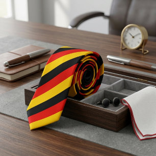 Black Red Yellow Combination Neck Tie