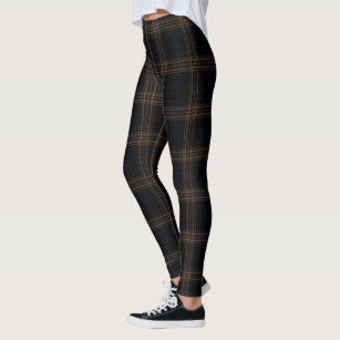 Women's Red And Green Plaid Leggings 