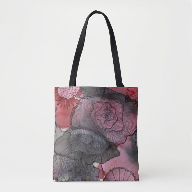 Black RedBerry Tote Bag (Front)