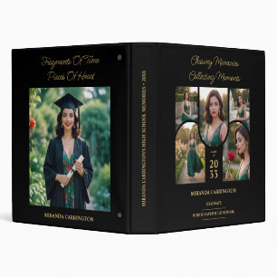 Black Refined Collage Graduation Memories TMF26 3 Ring Binder