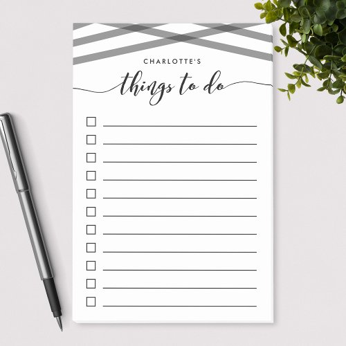 Black Relax Script Things To Do List Post_it Notes