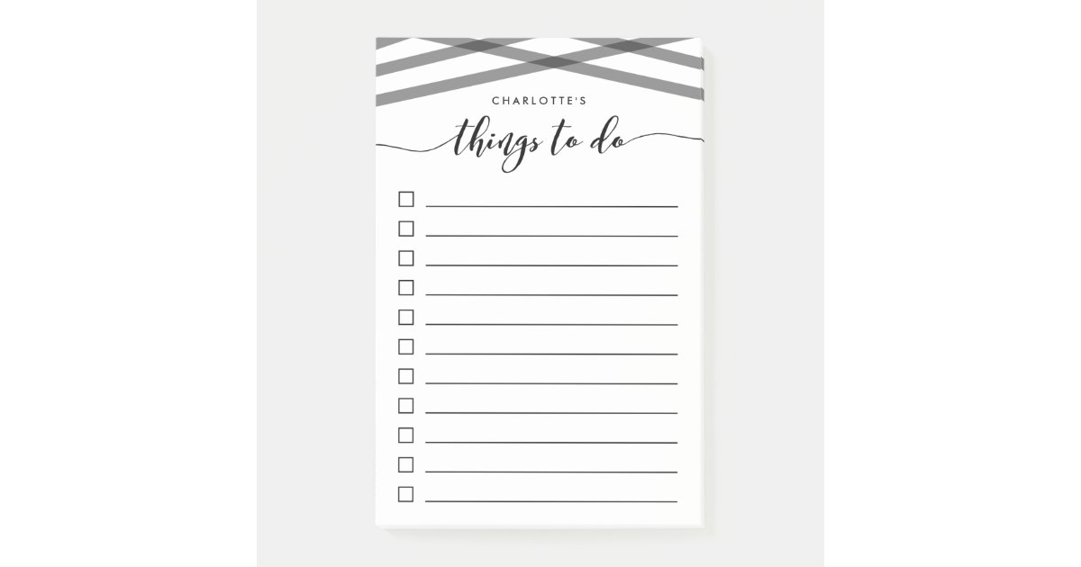 black relax script things to do list post it notes zazzle com black relax script things to do list post it notes zazzle com