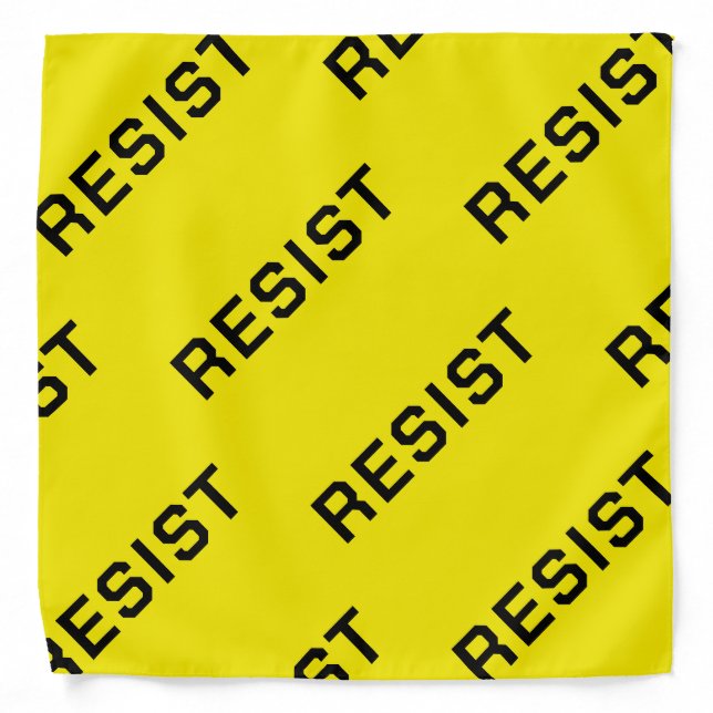 Black Resist Protest  Bandana (Front)