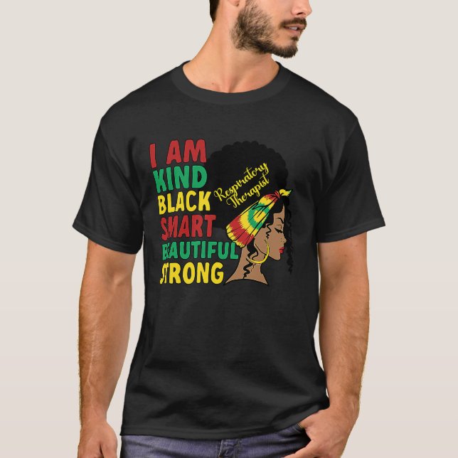 Black Respiratory Therapist African American  1 T-Shirt (Front)