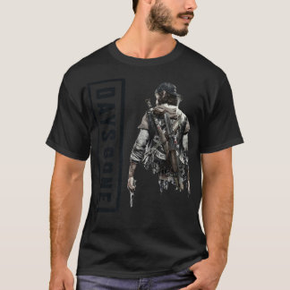 Black Retro Days Gone Vest Fathers Day Offer Photo T-Shirt