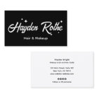 Black Retro Script Makeup and Hair Stylist