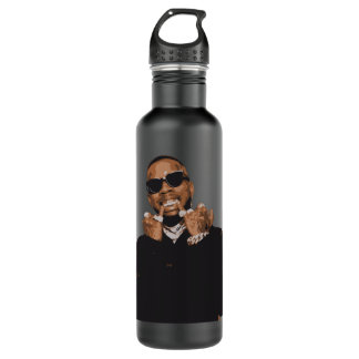 Black Retro Tory Lanez Stainless Steel Water Bottle