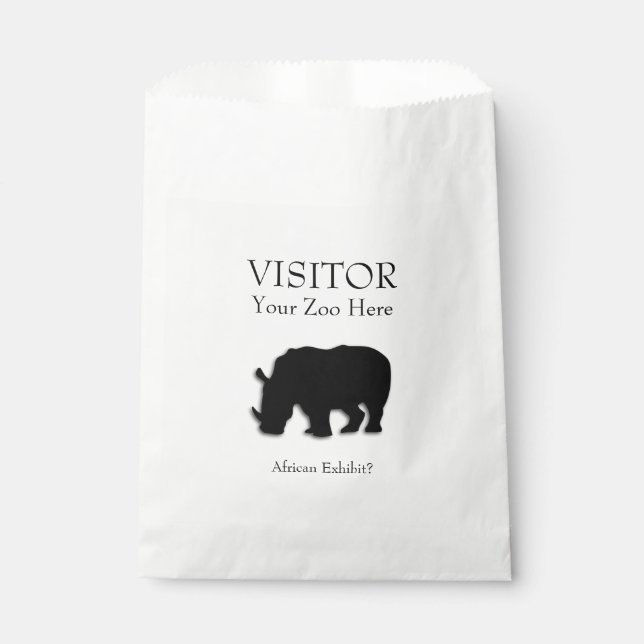 Black Rhino Event Favor Bag (Front)