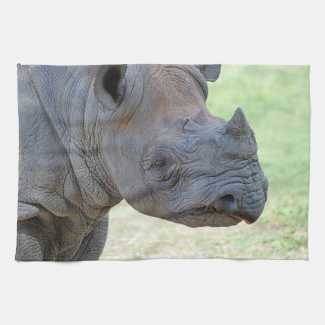 Black Rhino Kitchen Towel (Horizontal)