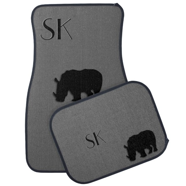 Black Rhino Monogram Car Floor Mats (Set)