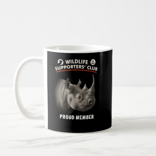 Black Rhino Picture Wildlife Supporters  Coffee Mug