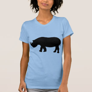 black rhino rhinoceros illustration T-Shirt