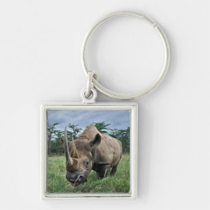 Black Rhinoceros Kenya Keychain
