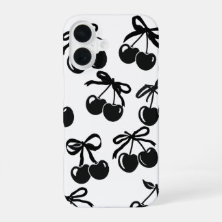Black Ribbon and Cherry Phone Case – Elegant and