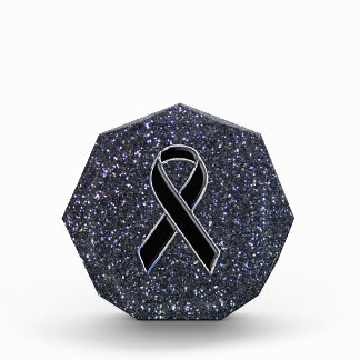 Black Ribbon Awareness Accent Decor Award