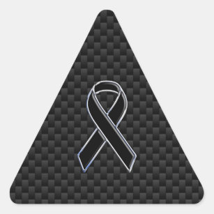 Black Ribbon with Dove Awareness Sticker | Zazzle