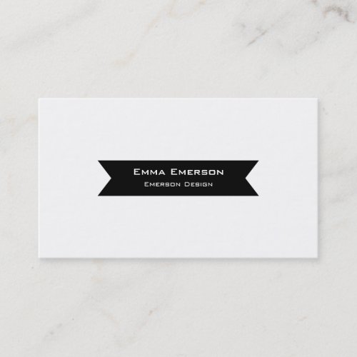 Black Ribbon Business Card
