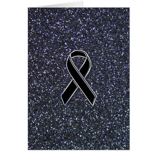 Black Ribbon Decor Cards (Front)