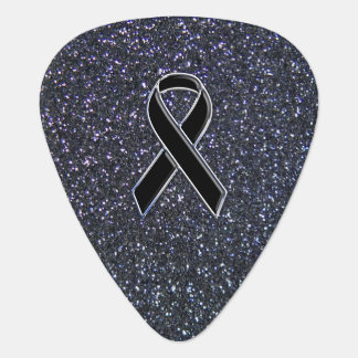 Black Ribbon Decor Guitar Pick